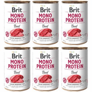 Brit Mono Protein Beef mokré krmivo pre psov 400 g